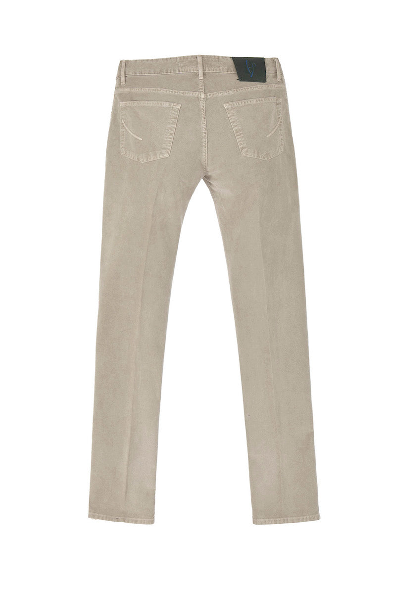 Colored moleskin 5-pocket trousers Orvieto